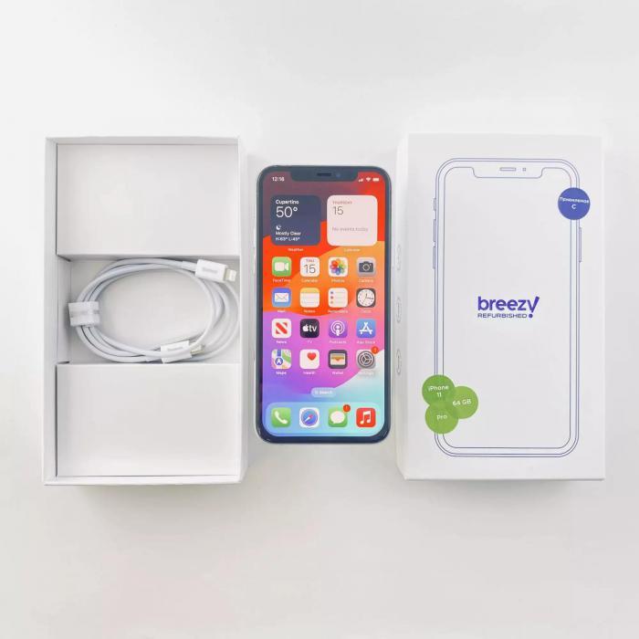 Apple iPhone 11 Pro 64 GB Silver (Восстановленный) - фото 1 - id-p224969418