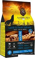 Сухой корм для собак Ambrosia Adult All Breeds Lamb & Fresh Salmon (для всех пород с ягненком и лососем) 2 кг