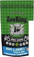 Сухой корм для собак ZooRing Puppy&Junior 2 (для щенков и юниоров с уткой, рисом, глюкозамином и хондроитином)