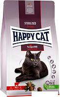 Сухой корм для кошек Happy Cat Sterilised Voralpen-Rind Баварская говядина 4 кг