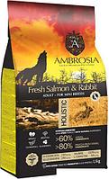 Сухой корм для собак Ambrosia Adult Mini Breeds Fresh Salmon & Rabbit (для мелких пород с лососем и кроликом)