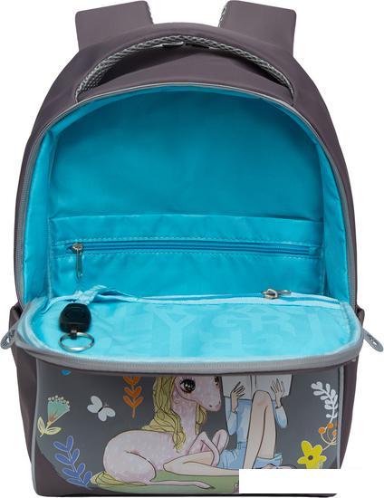 Школьный рюкзак Grizzly RG-267-2/2 (серый) - фото 2 - id-p224842383