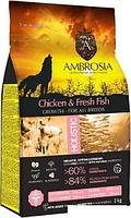 Сухой корм для собак Ambrosia Puppy & Growth All Breeds Chicken & Fresh Fish (для щенков всех пород с курицей