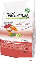 Сухой корм для собак Unica Natura Unico Maxi с олениной, рисом и морковью 2.5 кг