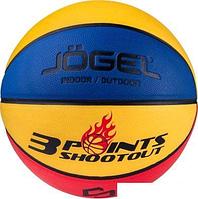 Мяч Jogel Streets 3 Points (7 размер, желтый/синий/красный)