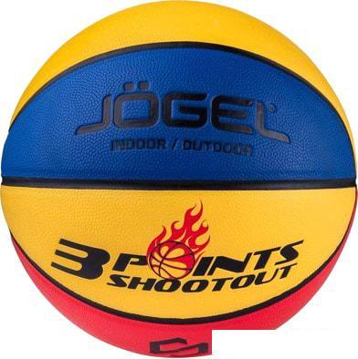 Мяч Jogel Streets 3 Points (7 размер, желтый/синий/красный) - фото 1 - id-p224844459