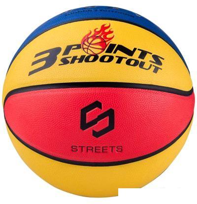 Мяч Jogel Streets 3 Points (7 размер, желтый/синий/красный) - фото 2 - id-p224844459