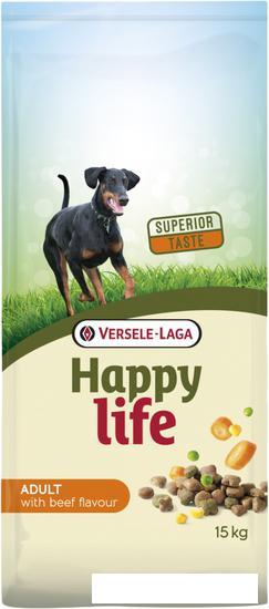 Сухой корм для собак Versele Laga Happy life Adult с говядиной 15 кг - фото 1 - id-p224843503