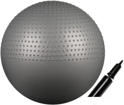 Гимнастический мяч Indigo Anti-Burst IN003 65 см (серый металлик) - фото 1 - id-p224868852