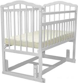 Классическая детская кроватка Массив Гном 5 (белый)