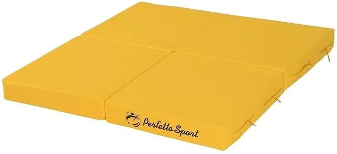 Cпортивный мат Perfetto Sport №11 складной 100x100x10 (желтый) - фото 1 - id-p224963864