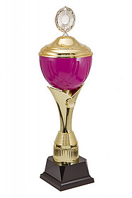 Кубок   "Аметист " с крышкой , высота 55 см, диаметр чаши 16 см арт. 1006-410-160 КЗ160