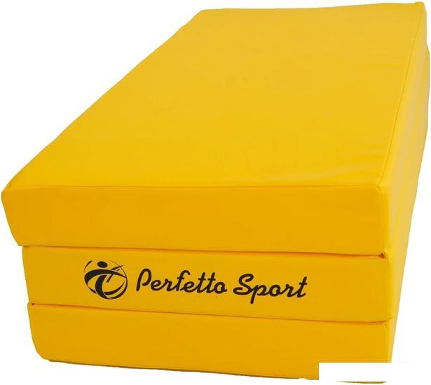 Cпортивный мат Perfetto Sport №4 складной 150x100x10 (желтый) - фото 1 - id-p224867871