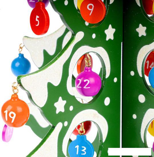 Набор для создания поделок/игрушек Bondibon Деревянная елочка-календарь 3D с игрушками ВВ5173 - фото 8 - id-p224842529