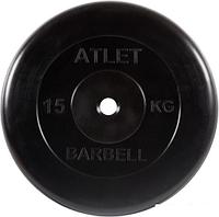 Диск MB Barbell Атлет 31 мм (1x15 кг)