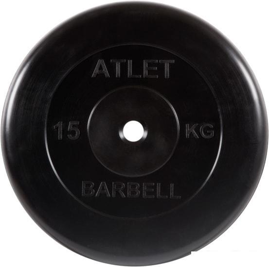 Диск MB Barbell Атлет 31 мм (1x15 кг) - фото 1 - id-p224844600