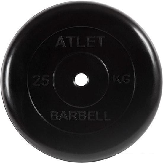 Диск MB Barbell Атлет 31 мм (1x25 кг) - фото 1 - id-p224844602