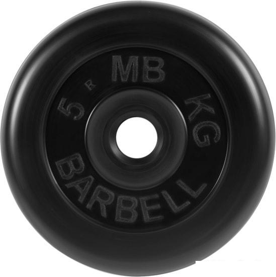 Диск MB Barbell Стандарт 31 мм (1x5 кг, черный) - фото 1 - id-p224844604
