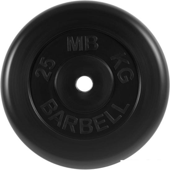 Диск MB Barbell Стандарт 31 мм (1x25 кг, черный)