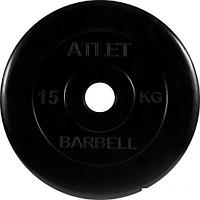 Диск MB Barbell Атлет 51 мм (1x15 кг)