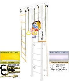 Шведская стенка (лестница) Kampfer Wooden Ladder Wall Basketball Shield (3 м, жемчужный/белый)