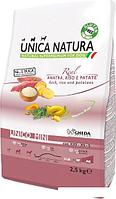 Сухой корм для собак Unica Natura Unico Mini с уткой, рисом и картофелем 2.5 кг