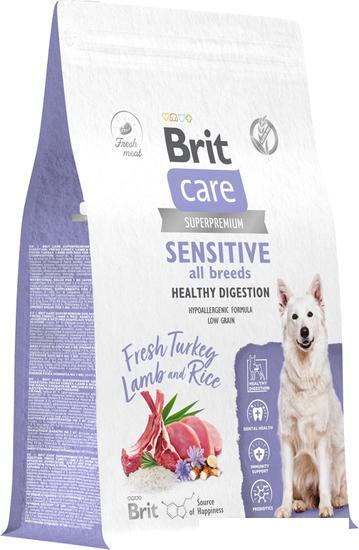 Сухой корм для собак Brit Dog Adult Sensitive Healthy Digestion с индейкой и ягненком 12 кг - фото 1 - id-p224869030