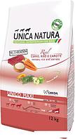 Сухой корм для собак Unica Natura Unico Maxi с олениной, рисом и морковью 12 кг