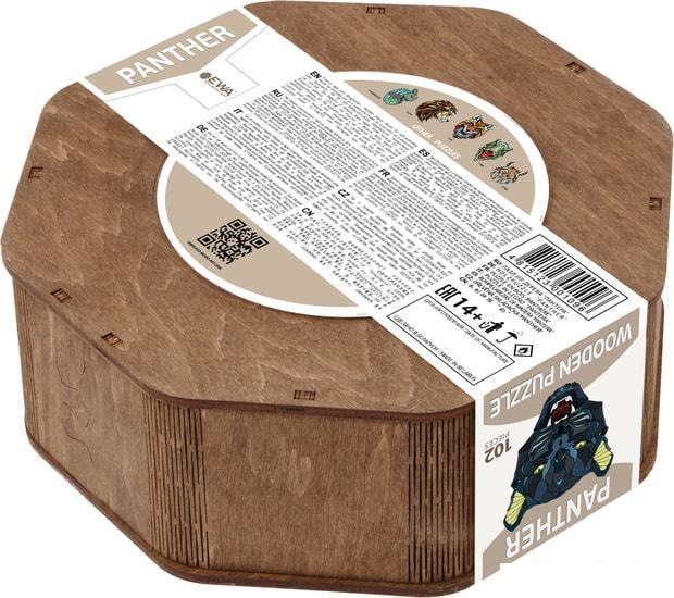 Пазл Eco-Wood-Art Пантера в деревянной упаковке - фото 4 - id-p224868025