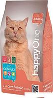 Сухой корм для кошек HappyOne Salmon (с эффектом вывода шерсти с лососем) 10 кг