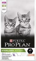 Сухой корм для кошек Pro Plan Sterilised Kitten OptiStart с лососем 1.5 кг