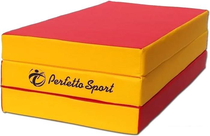 Cпортивный мат Perfetto Sport №4 складной 150x100x10 (красный/желтый) - фото 1 - id-p224964092