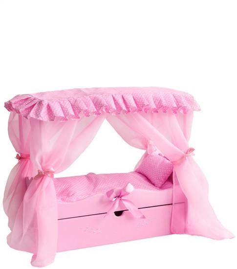 Кроватка для кукол Leader Toys Diamond Princes c царским балдахином 72219 (розовый) - фото 1 - id-p224868056