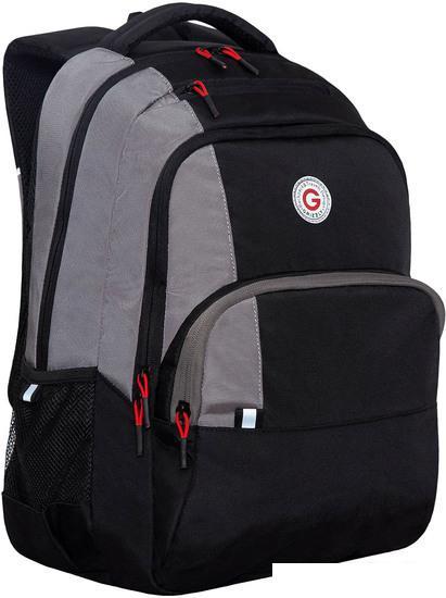 Школьный рюкзак Grizzly RU-330-1 (черный/серый) - фото 1 - id-p224842707