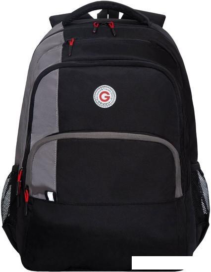 Школьный рюкзак Grizzly RU-330-1 (черный/серый) - фото 2 - id-p224842707