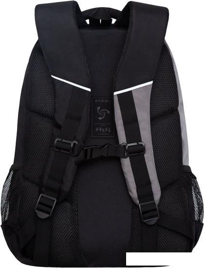 Школьный рюкзак Grizzly RU-330-1 (черный/серый) - фото 3 - id-p224842707