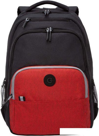 Школьный рюкзак Grizzly RU-330-6 (черный/красный) - фото 2 - id-p224842719