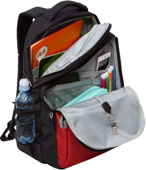 Школьный рюкзак Grizzly RU-330-6 (черный/красный) - фото 5 - id-p224842719