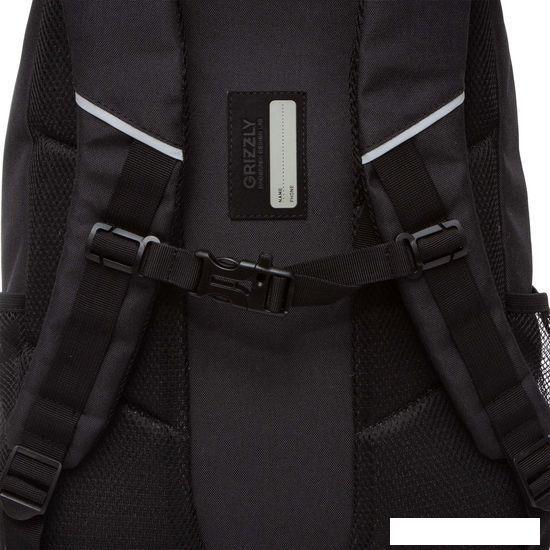 Школьный рюкзак Grizzly RU-330-6 (черный/красный) - фото 8 - id-p224842719