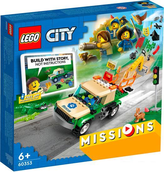 Конструктор LEGO City 60353 Миссии по спасению диких животных - фото 1 - id-p224842731