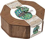 Пазл Eco-Wood-Art Хамелеон в деревянной упаковке, фото 5
