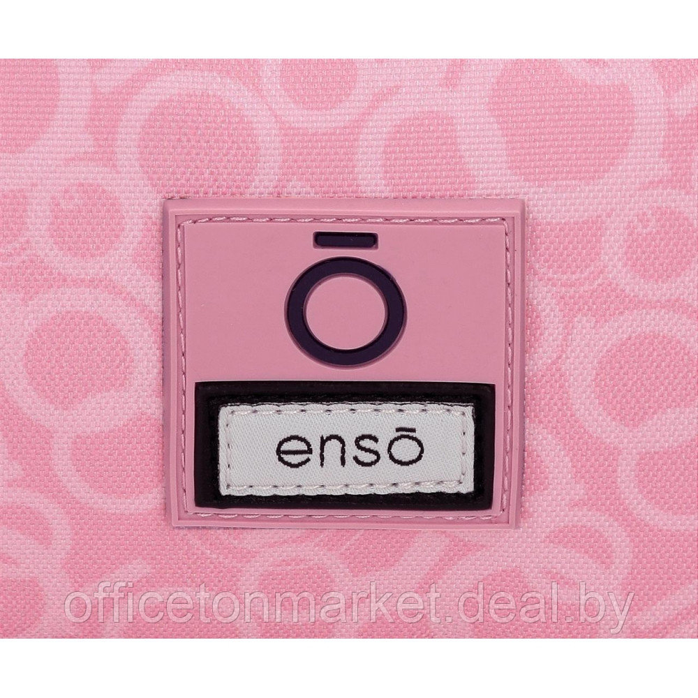 Пенал Enso "Love vibes", 3 отделения, черный, розовый - фото 6 - id-p225054702