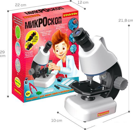 Детский микроскоп Bondibon 100-1200X с подсветкой и светофильтрами ВВ5286 - фото 5 - id-p224843845