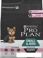 Сухой корм для собак Pro Plan Optiderma Puppy Small&Mini Sensitive Skin 3 кг