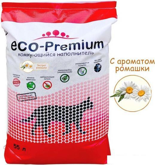 Наполнитель для туалета Eco-Premium с ароматом ромашки 55 л