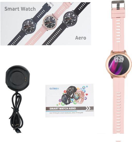 Умные часы Globex Aero V60 (розовый) - фото 5 - id-p224966010