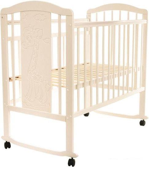 Классическая детская кроватка Pituso Noli Жирафик J-502 (слоновая кость) - фото 1 - id-p224966062