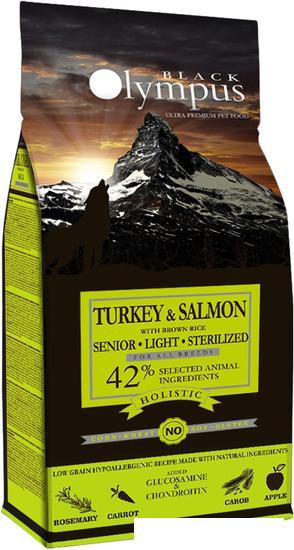 Сухой корм для собак Black Olympus Senior Light Sterilised Turkey & Salmon (для всех пожилых стерилизованных - фото 1 - id-p224868193