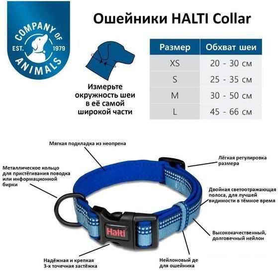 Ошейник Halti Collar M (голубой) - фото 3 - id-p224869293