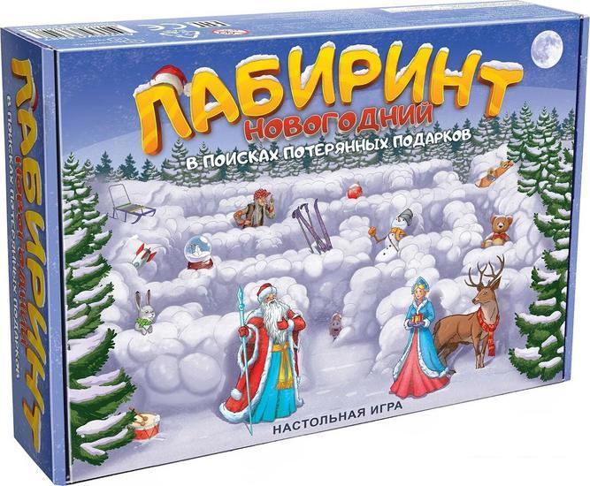 Детская настольная игра Нескучные игры Лабиринт Новогодний. В поисках потерянных подарков 8587 - фото 1 - id-p224869328